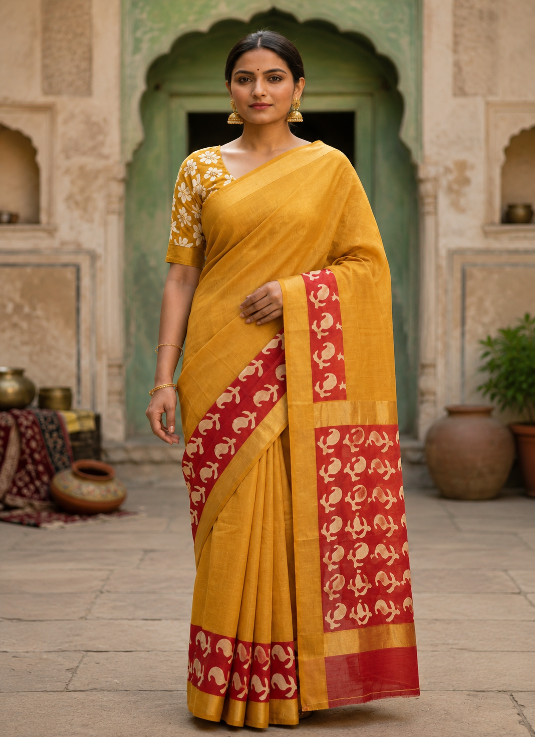 Chanderi Cotton Saree