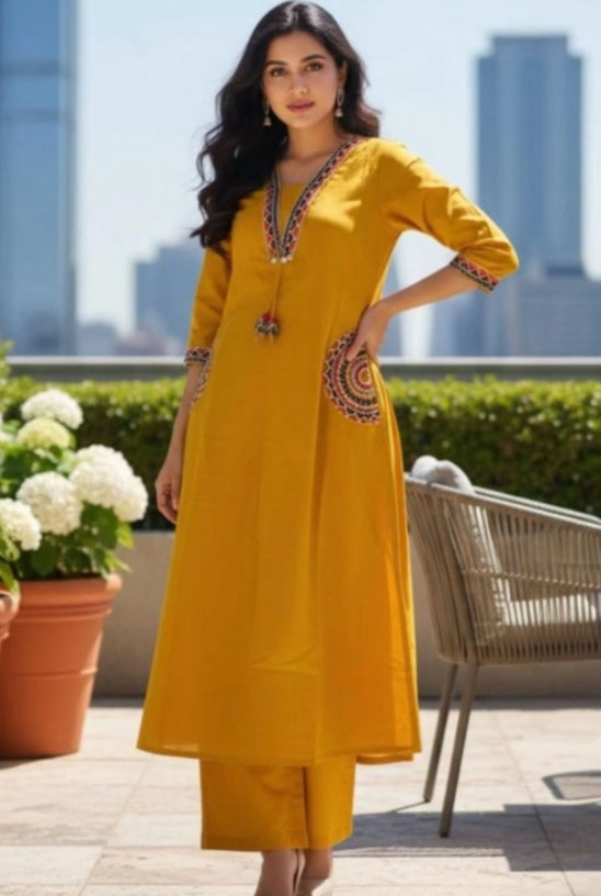 Premium 2Pcs Kurthi Set
