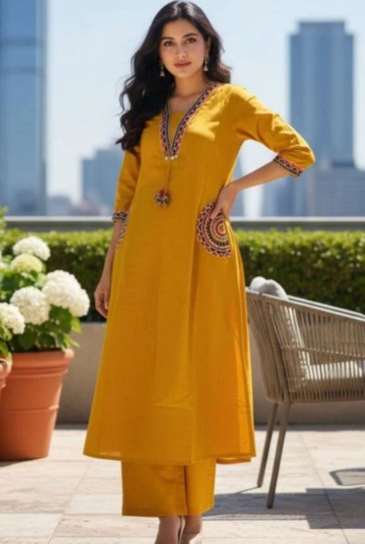 Premium 2Pcs Kurthi Set